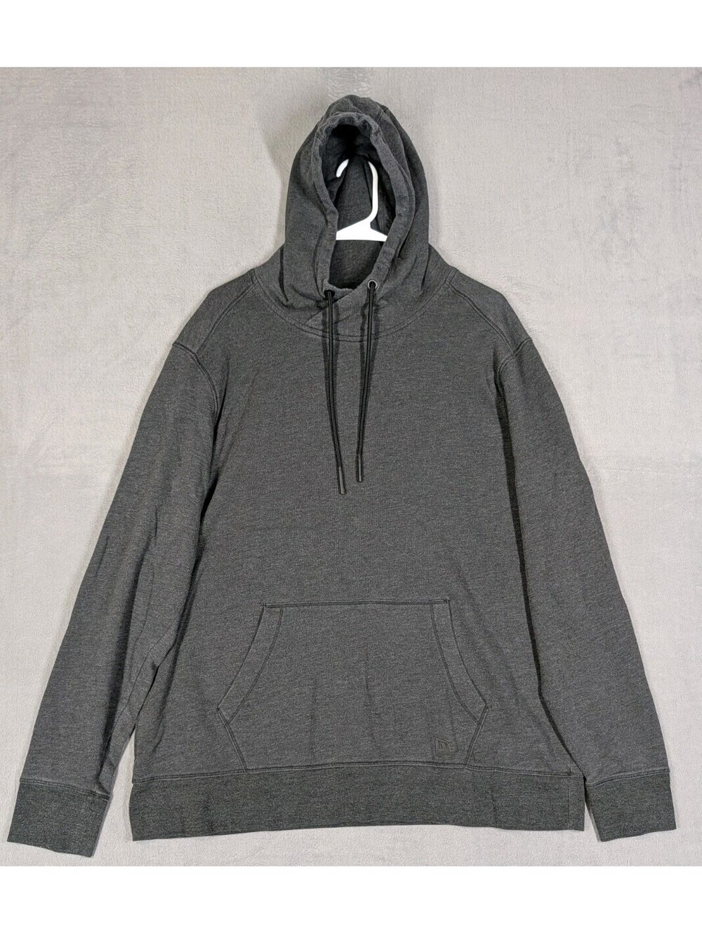 New Era Mens XL Charcoal Gray Pullover Hoodie Sweatshirt Blank Minimalist Fleece